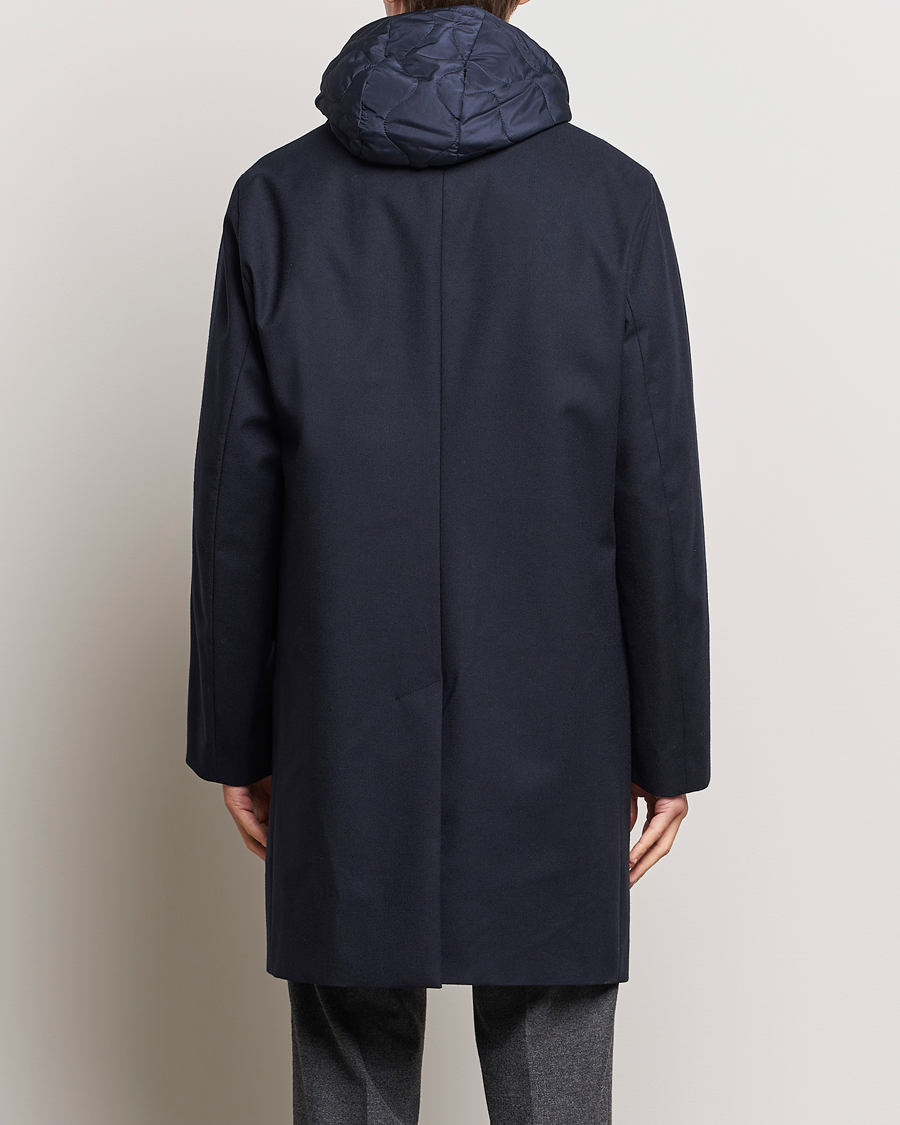 Homme | Manteaux Et Vestes | Valstar | Waterproof 2-in-1 Flannel Overcoat Navy