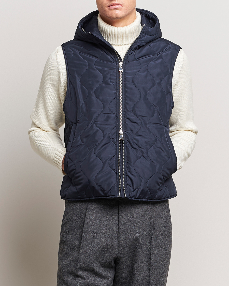 Homme | Manteaux Et Vestes | Valstar | Waterproof 2-in-1 Flannel Overcoat Navy