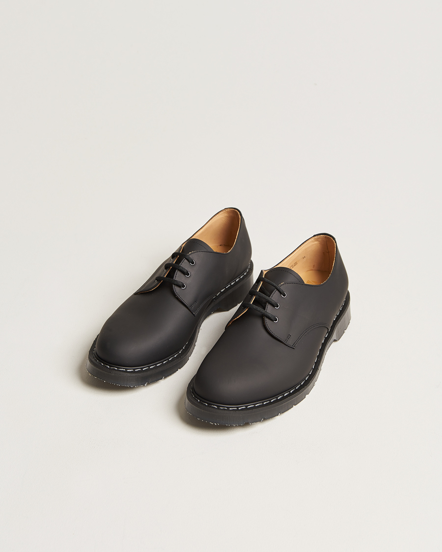Homme | Chaussures | Solovair | 3 Eye Gibson Shoe Black Greasy