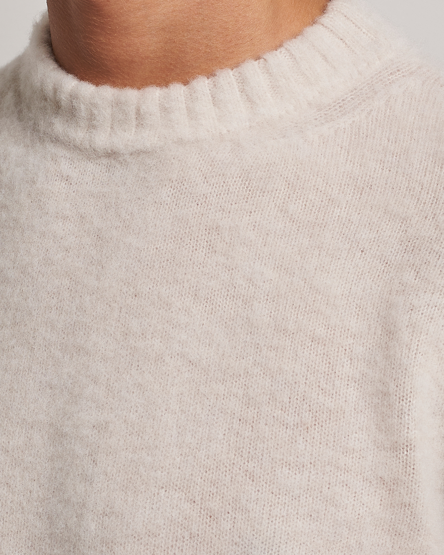 Homme | Pulls Et Tricots | Piacenza Cashmere | Brushed Wool Crew Neck  Beige