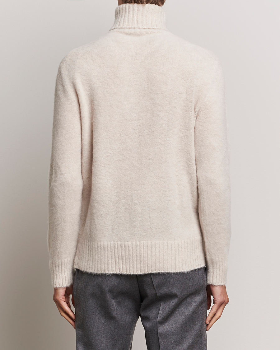 Homme | Pulls Et Tricots | Piacenza Cashmere | Brushed Wool Rollneck Beige