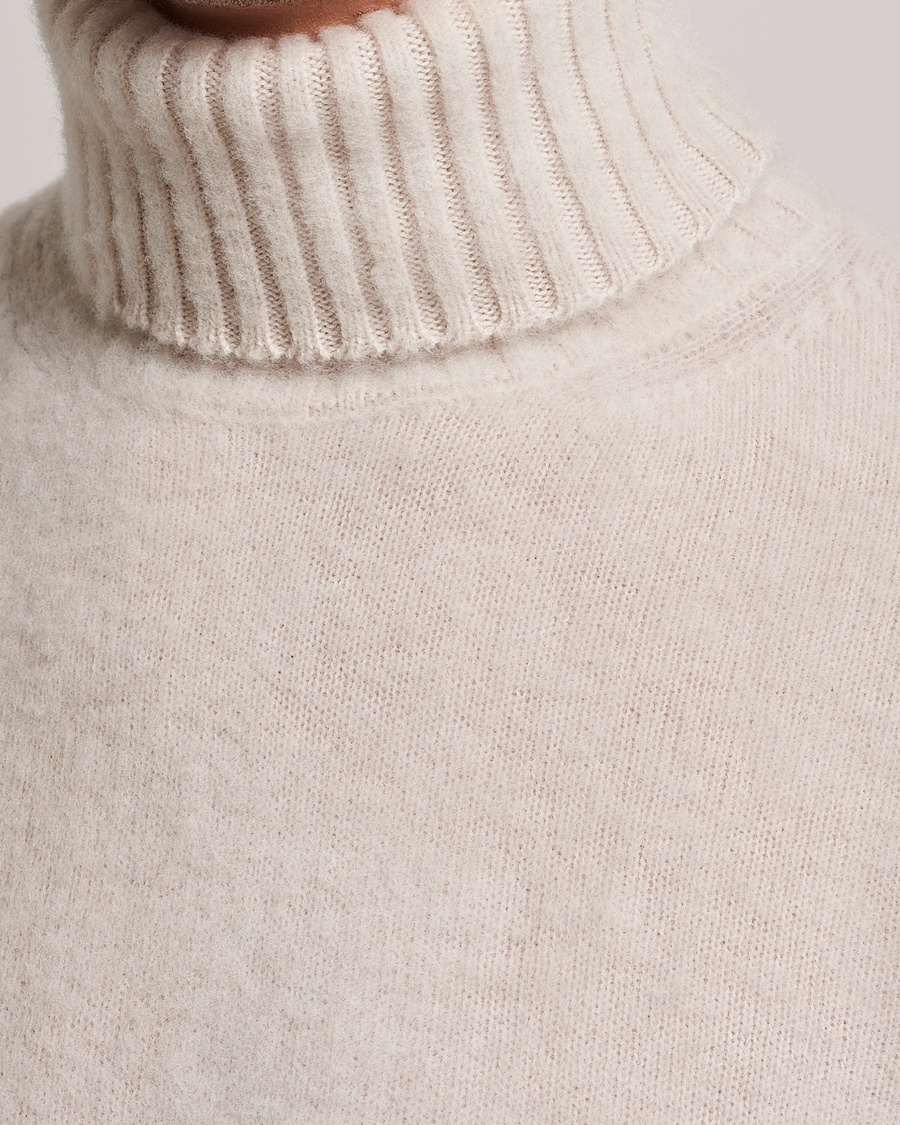 Homme | Pulls Et Tricots | Piacenza Cashmere | Brushed Wool Rollneck Beige