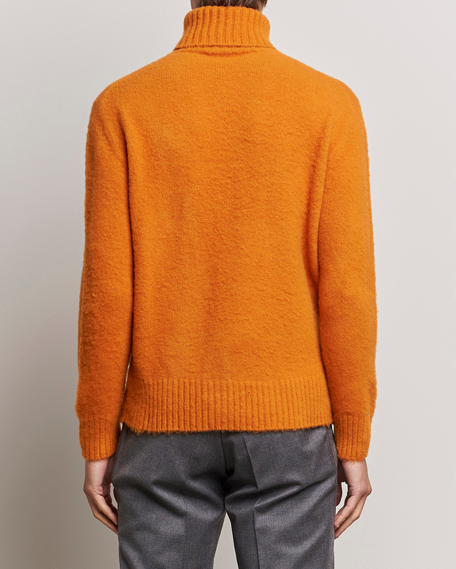 Homme | Pulls Et Tricots | Piacenza Cashmere | Brushed Wool Rollneck Orange