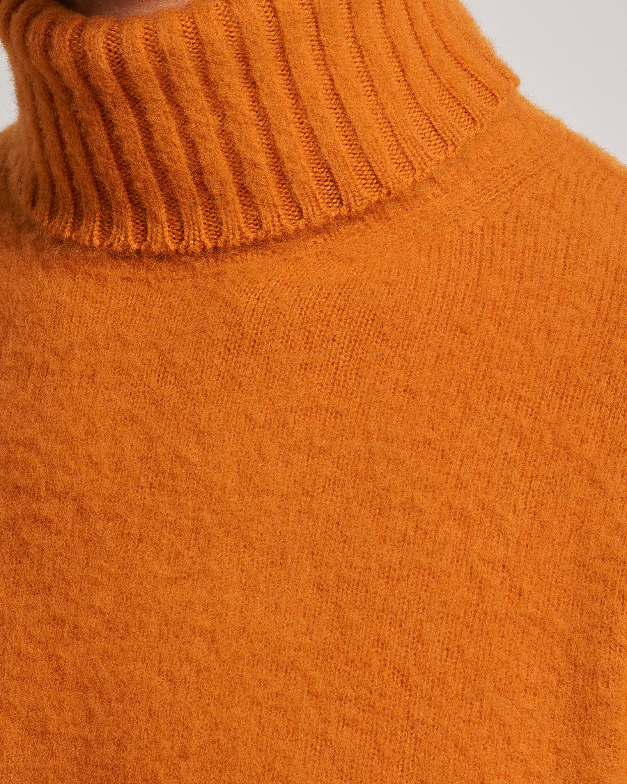 Homme | Pulls Et Tricots | Piacenza Cashmere | Brushed Wool Rollneck Orange