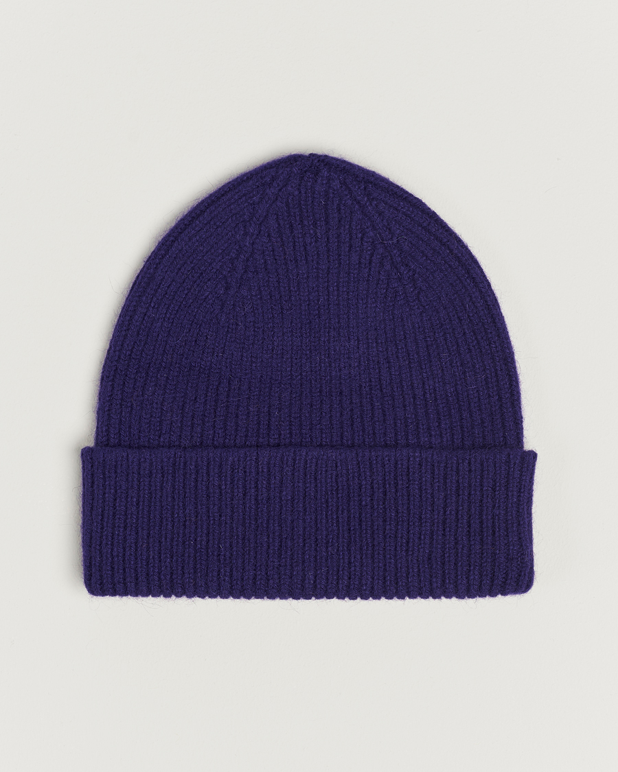 Homme | Le Bonnet Lambswool/Caregora Beanie Indigo | Le Bonnet | Lambswool/Caregora Beanie Indigo