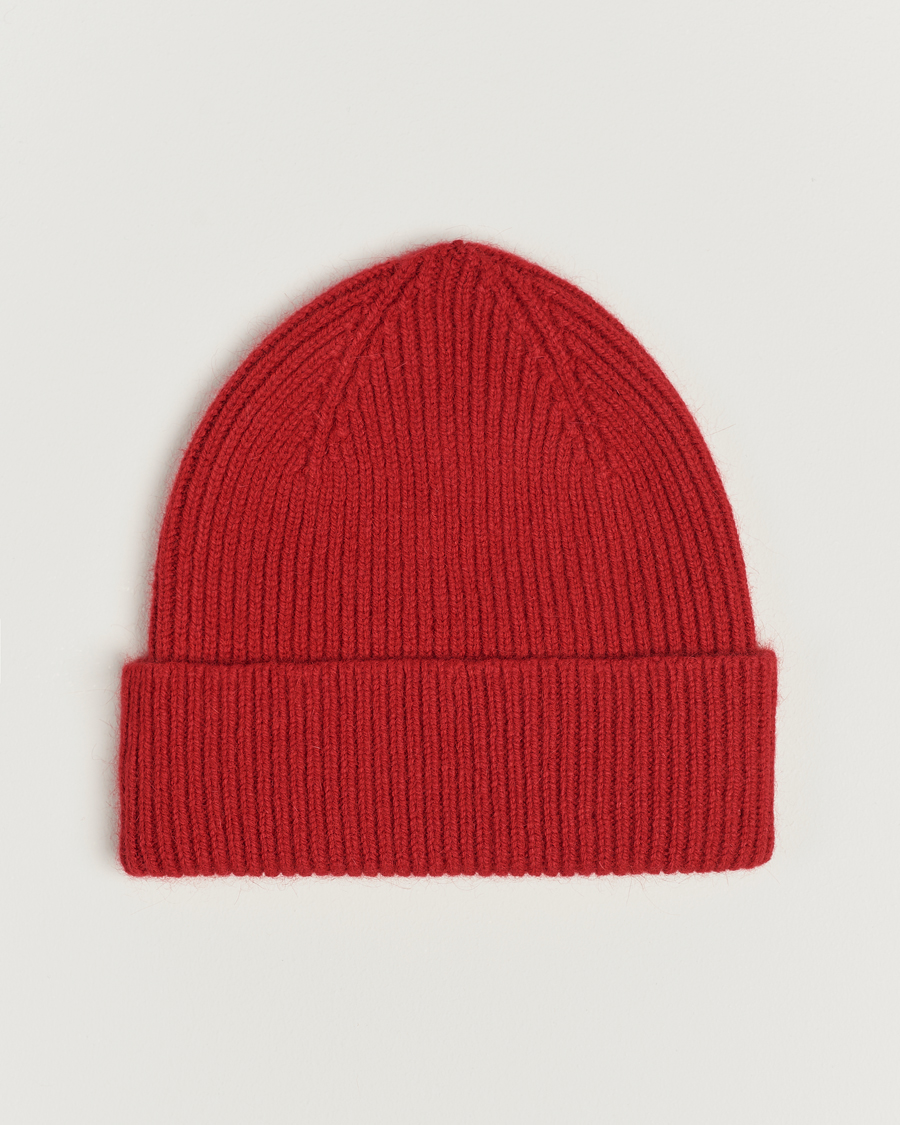 Homme | Le Bonnet Lambswool/Caregora Beanie Framboise | Le Bonnet | Lambswool/Caregora Beanie Framboise