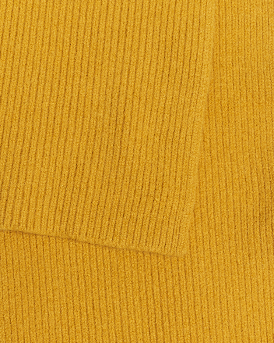 Homme | Le Bonnet Lambswool/Caregora Scarf Mustard | Le Bonnet | Lambswool/Caregora Scarf Mustard