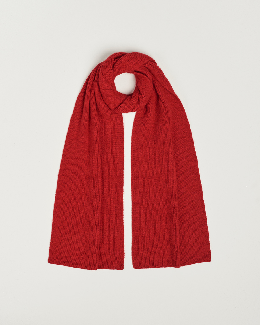 Homme | Le Bonnet Lambswool/Caregora Scarf Framboise | Le Bonnet | Lambswool/Caregora Scarf Framboise