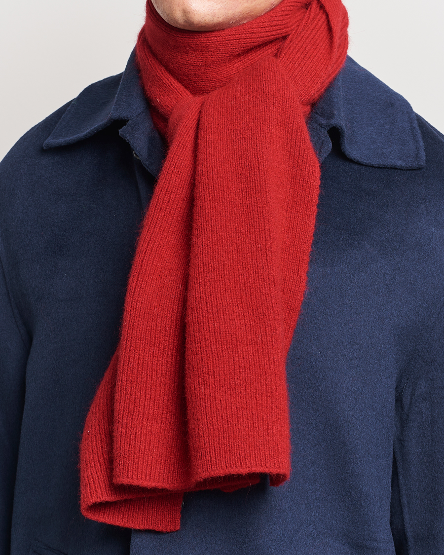 Homme | Le Bonnet Lambswool/Caregora Scarf Framboise | Le Bonnet | Lambswool/Caregora Scarf Framboise