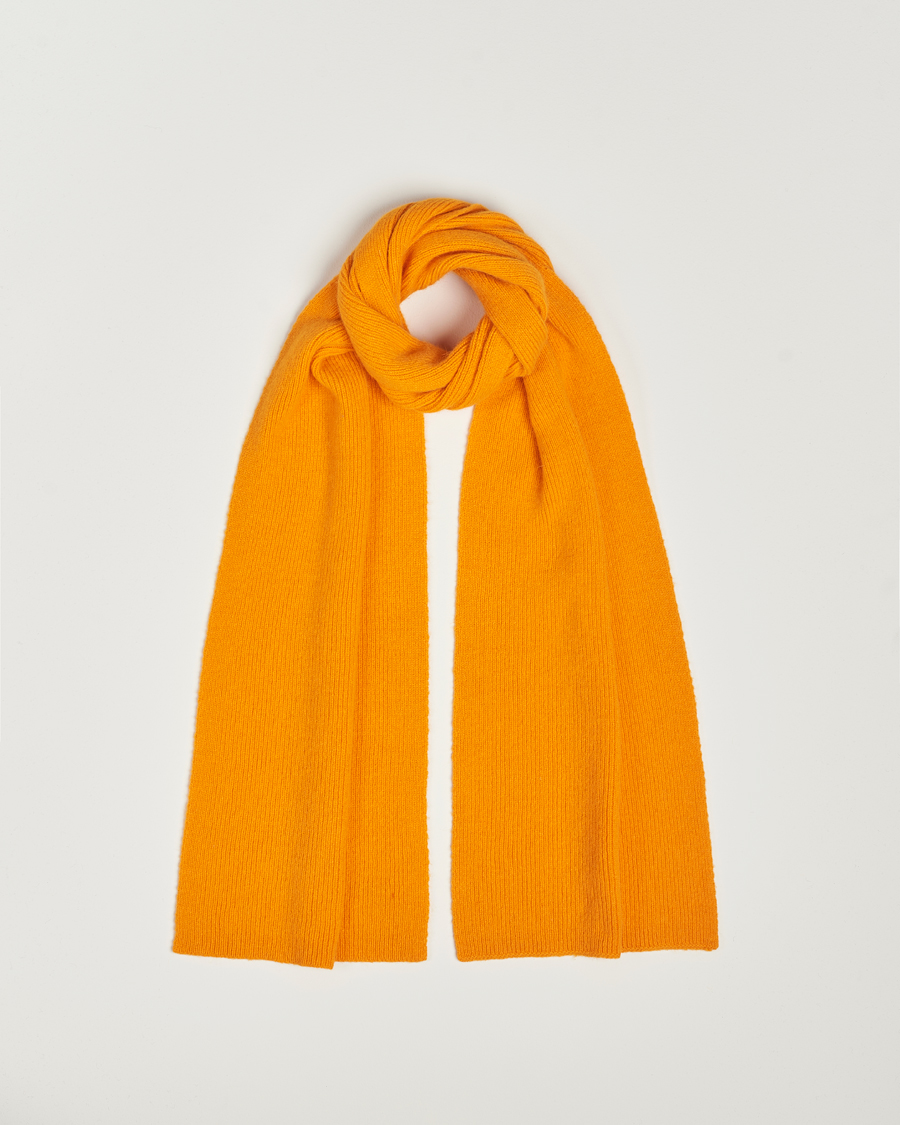 Homme | Le Bonnet Lambswool/Caregora Scarf Orange Peel | Le Bonnet | Lambswool/Caregora Scarf Orange Peel