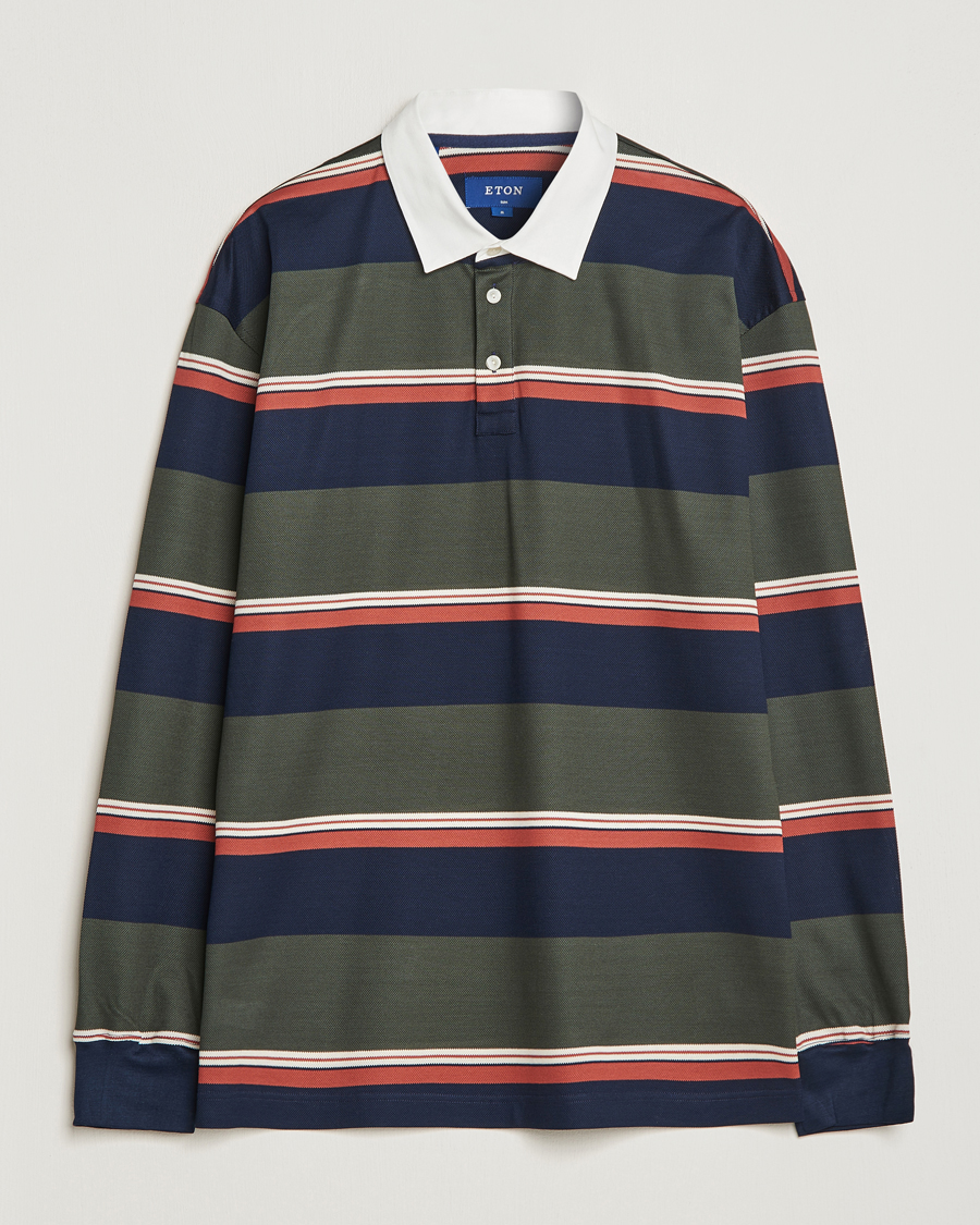 Homme | Pulls Et Tricots | Eton | Striped Rugby Shirt Multi