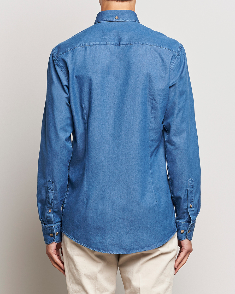 Homme | Chemises | Eton | Slim Fit Denim Shirt Blue