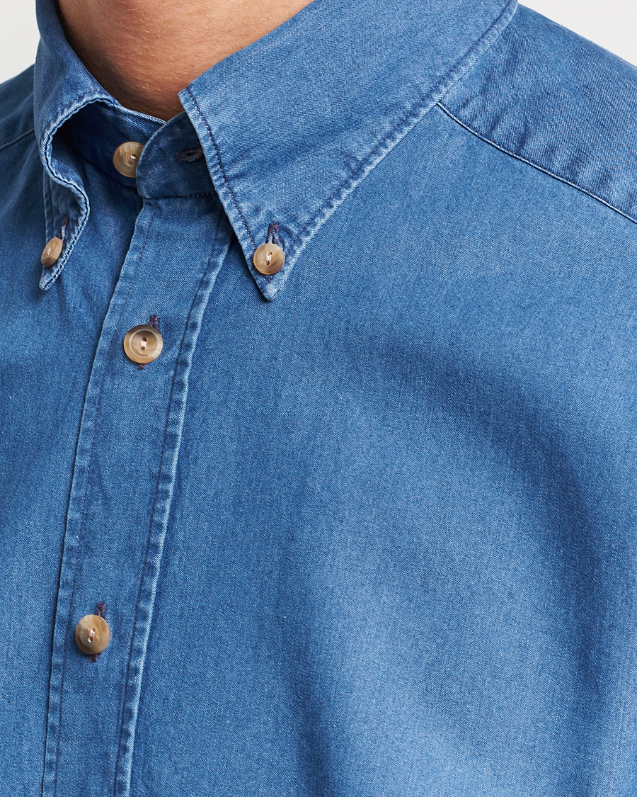 Homme | Chemises | Eton | Slim Fit Denim Shirt Blue