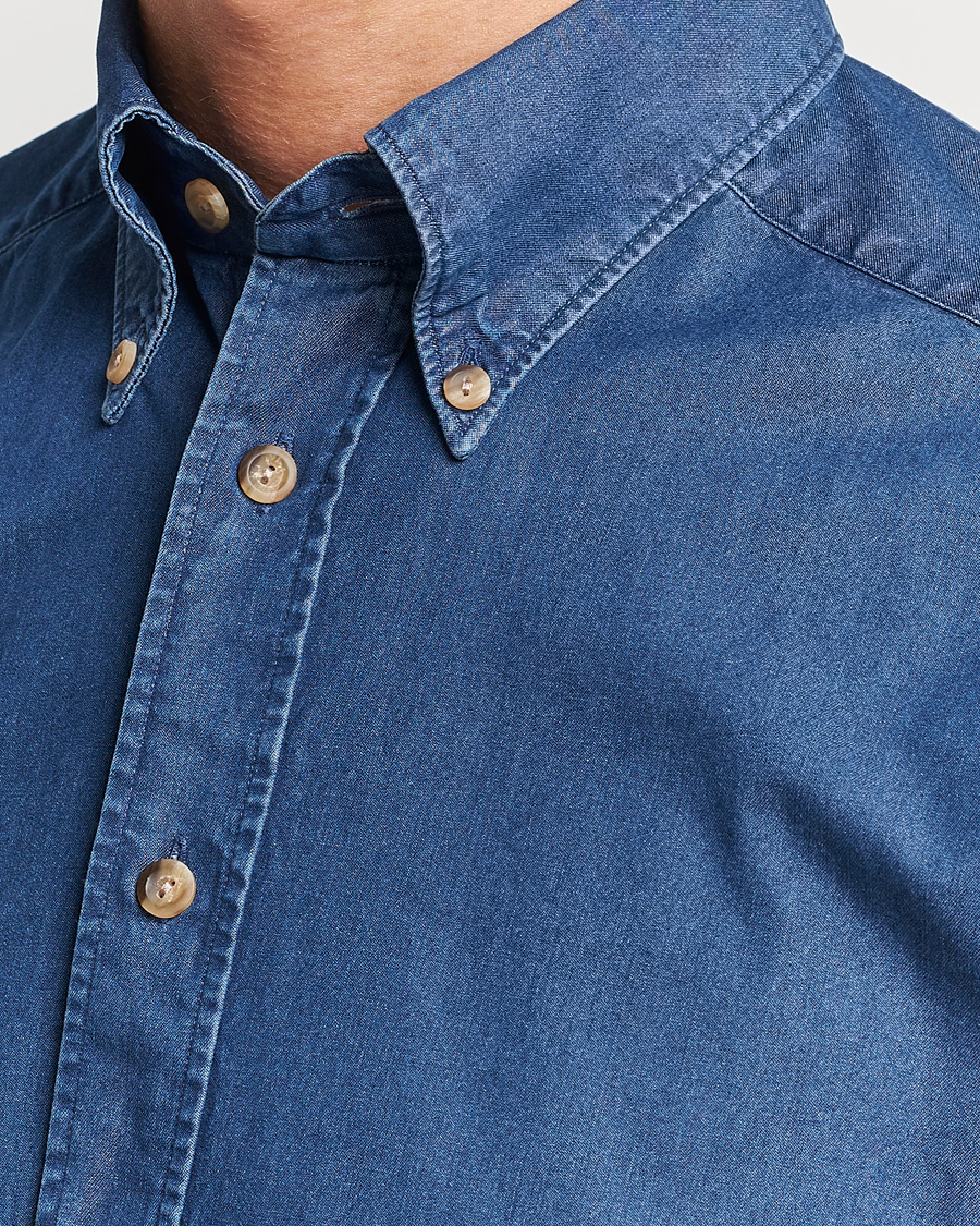 Homme | Chemises | Eton | Slim Fit Denim Shirt Dark Blue