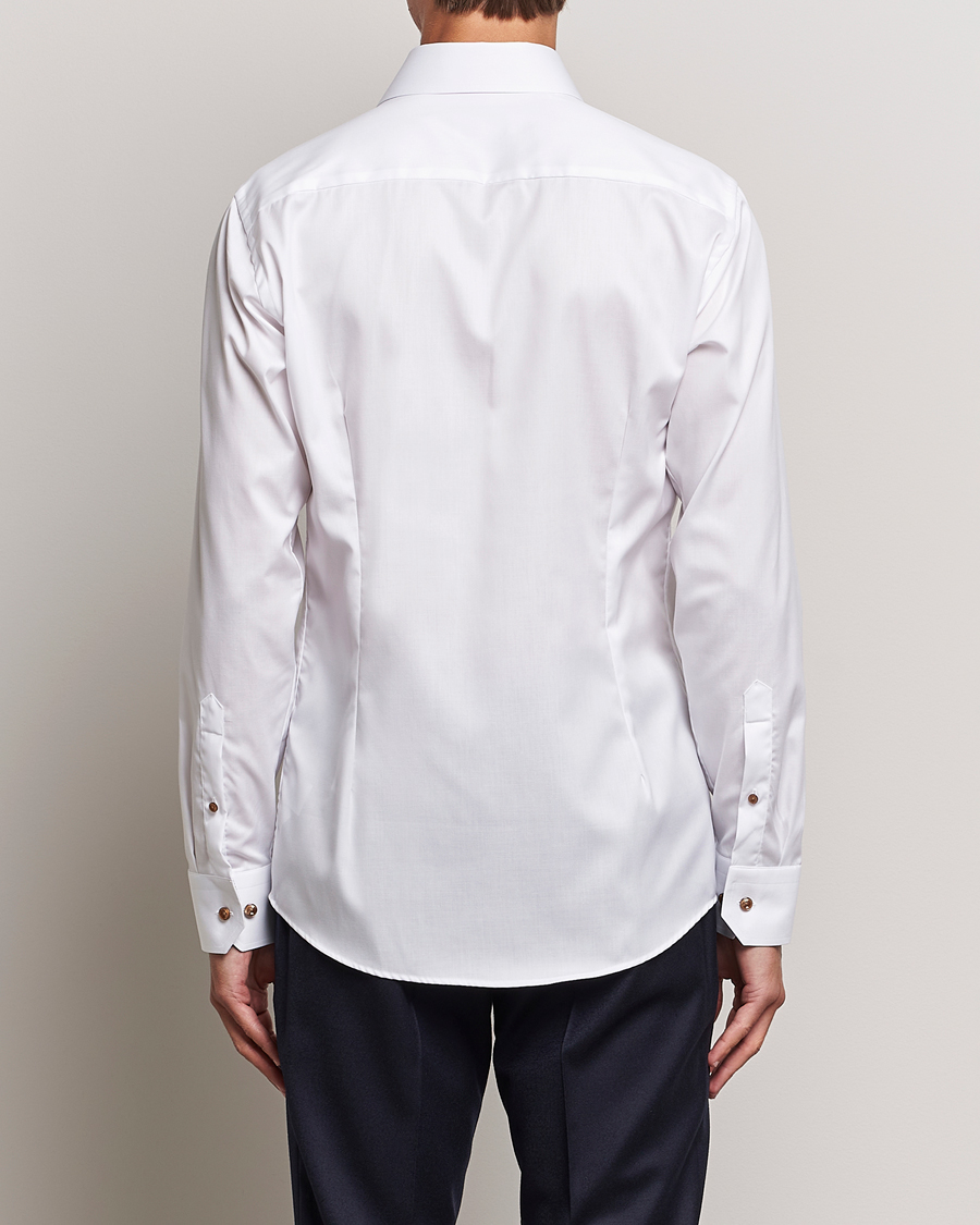 Homme | Chemises | Eton | Slim Fit Signature Twill Contrast Shirt White