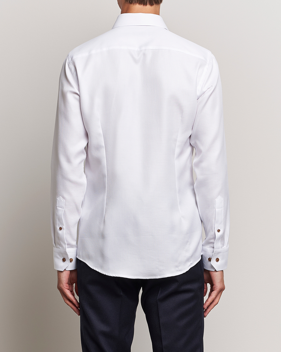 Homme | Chemises | Eton | Slim Fit Royal Dobby Contrast Shirt White