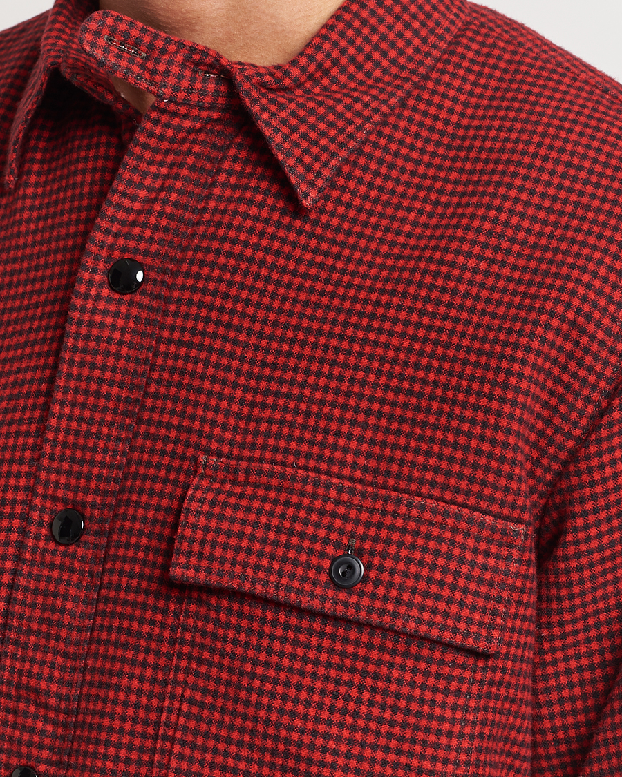 Homme | Manteaux Et Vestes | RRL | Vermont Shearling Lined Shirt Jacket Red/Black