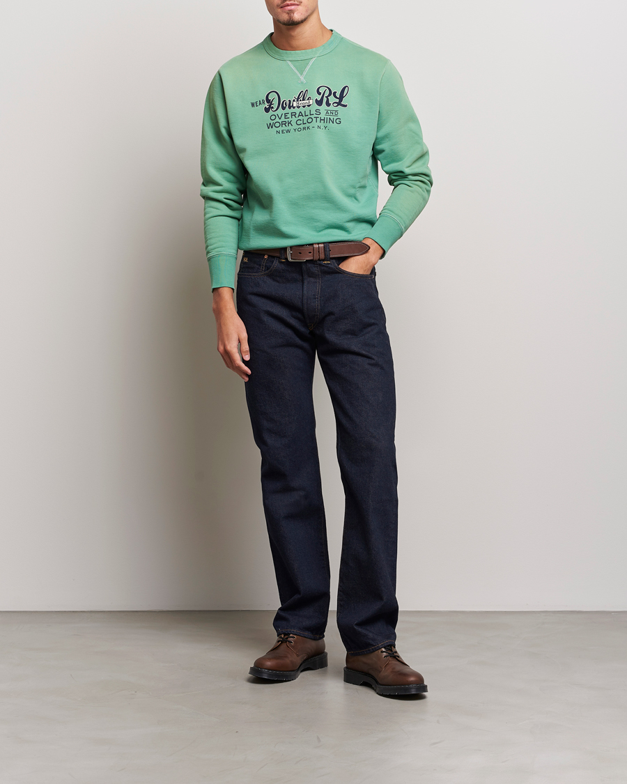 Homme | Pulls Et Tricots | RRL | Graphic Sweatshirt Turquoise