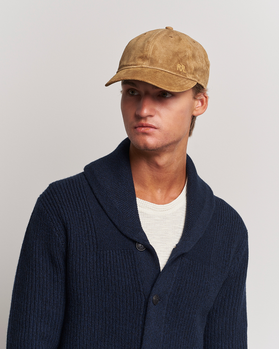 Homme | RRL Rough Out Baseball Cap Brown | RRL | Rough Out Baseball Cap Brown