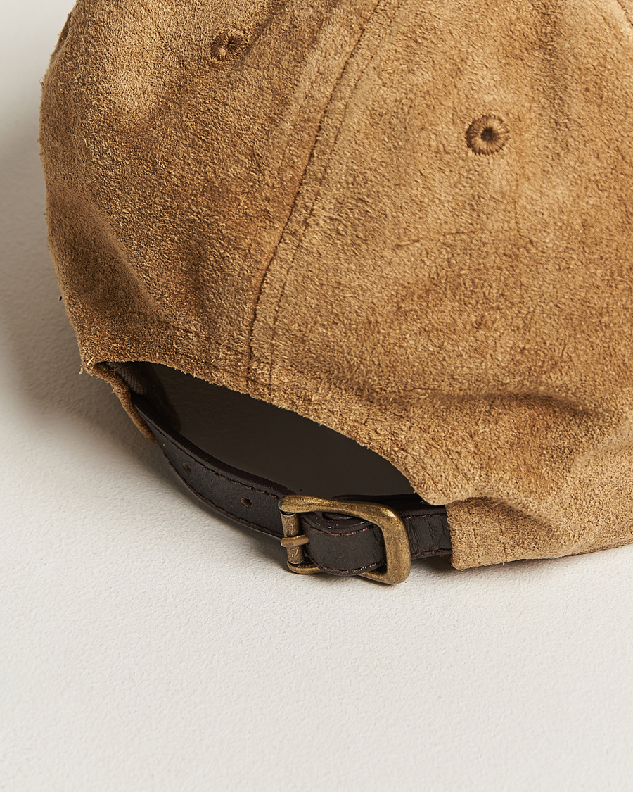 Homme | RRL Rough Out Baseball Cap Brown | RRL | Rough Out Baseball Cap Brown