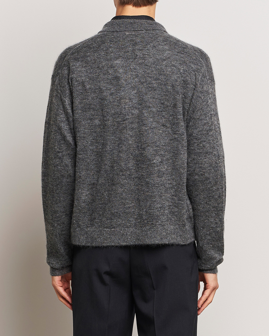 Homme | Pulls Et Tricots | Auralee | Kid Mohair Knit Cardigan Charcoal