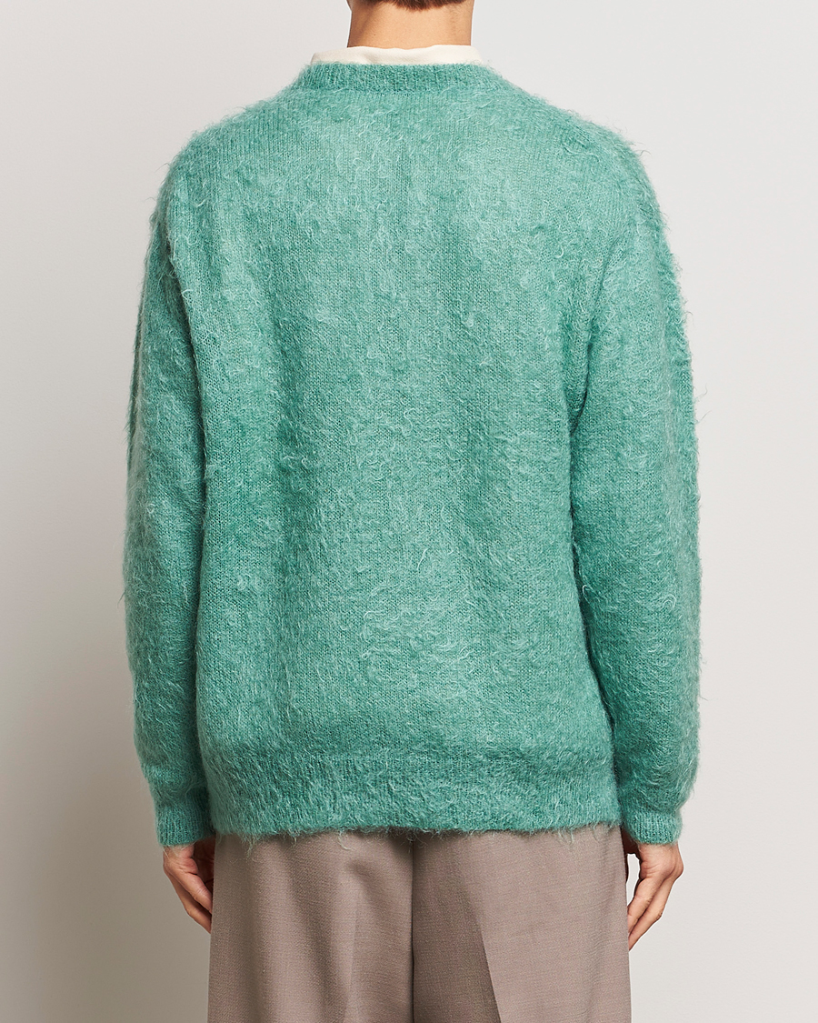 Homme | Pulls Et Tricots | Auralee | Brushed Mohair Pullover Jade Green