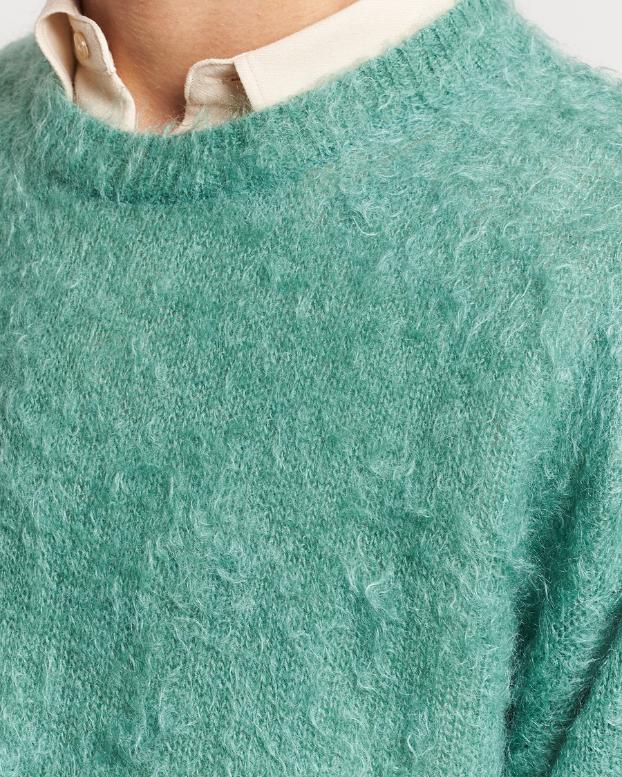 Homme | Pulls Et Tricots | Auralee | Brushed Mohair Pullover Jade Green