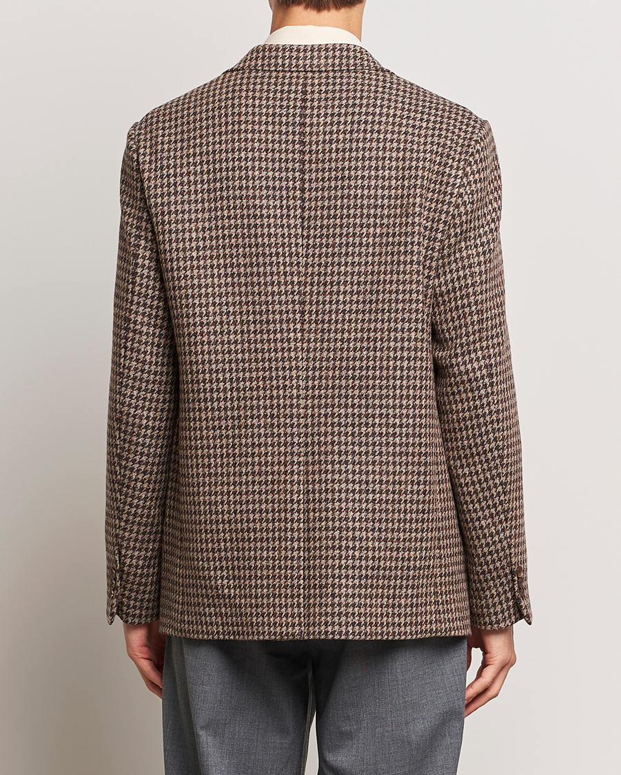 Homme | Blazers | Auralee | Houndstooth Wool Blazer Brown