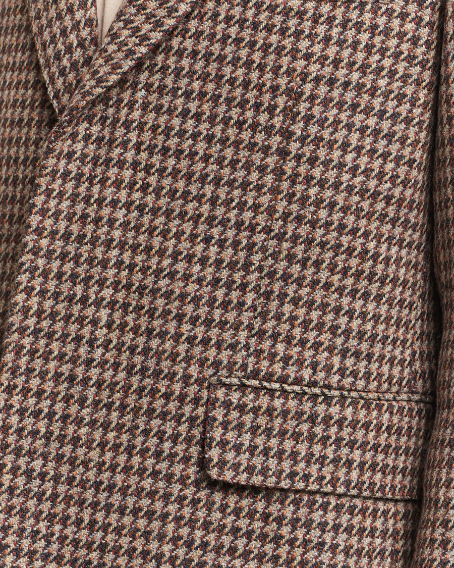 Homme | Blazers | Auralee | Houndstooth Wool Blazer Brown