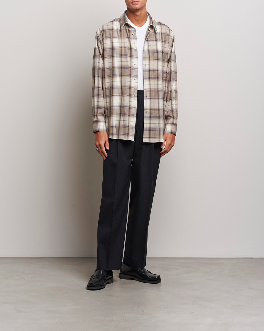 Homme | Pantalons | Auralee | Wool Gabardine Slacks Black