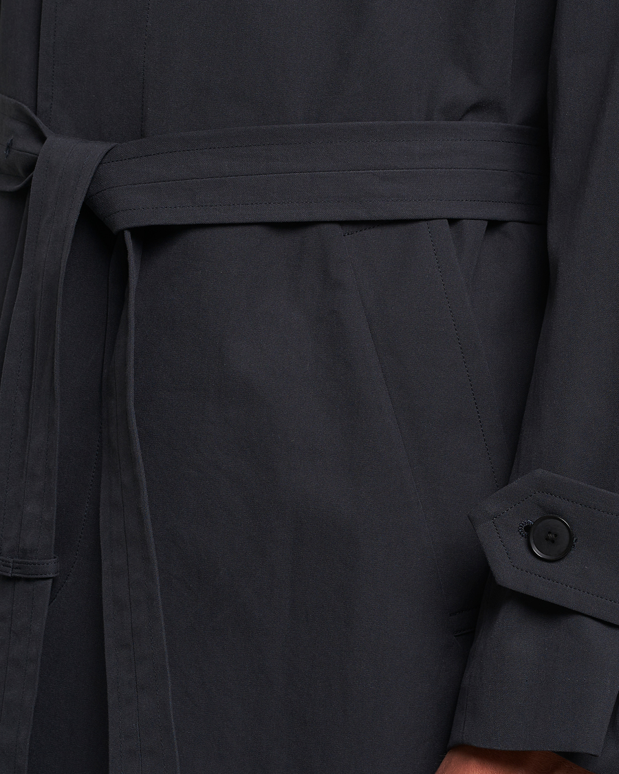 Homme | Manteaux Et Vestes | Auralee | Finx Gabardine Trench Coat Black