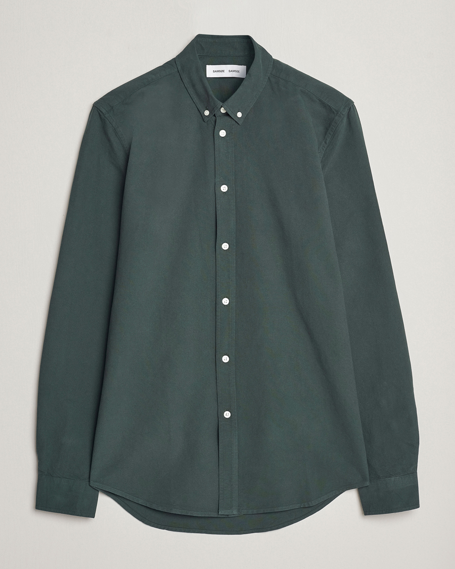 Homme | Chemises | Samsøe Samsøe | Liam Button Down Shirt Darkest Spruce