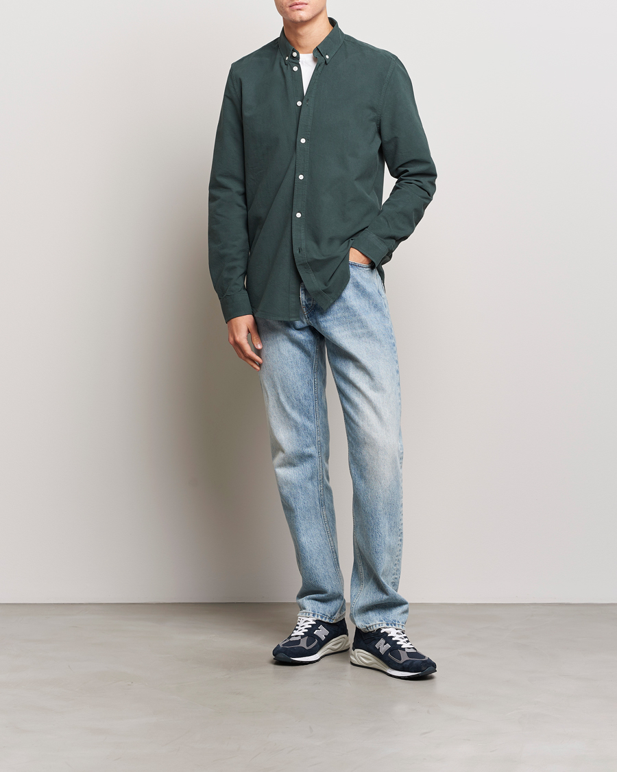 Homme | Chemises | Samsøe Samsøe | Liam Button Down Shirt Darkest Spruce