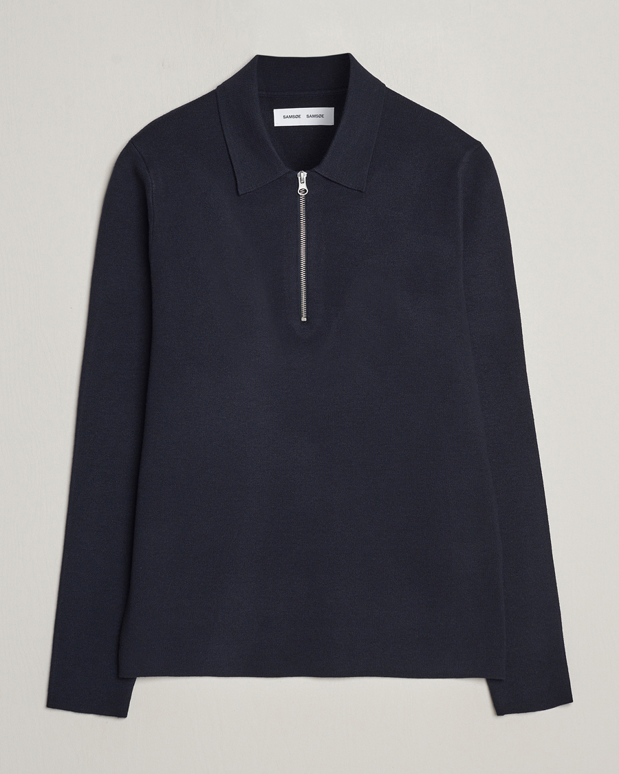 Homme | Pulls Et Tricots | Samsøe Samsøe | Guna Half Zip Sky Captain