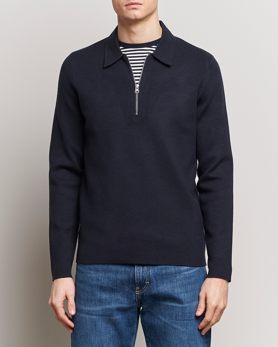 Homme | Pulls Et Tricots | Samsøe Samsøe | Guna Half Zip Sky Captain