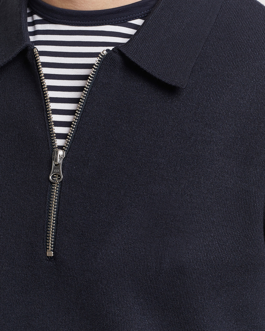 Homme | Pulls Et Tricots | Samsøe Samsøe | Guna Half Zip Sky Captain