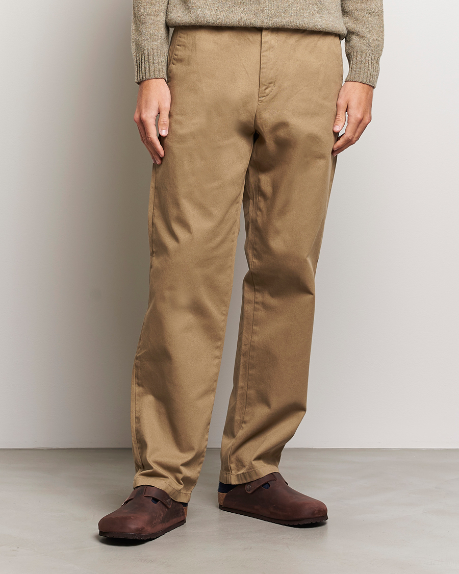 Homme | Samsøe Samsøe | Samsøe Samsøe | Johnny Cotton Trousers Covert Green