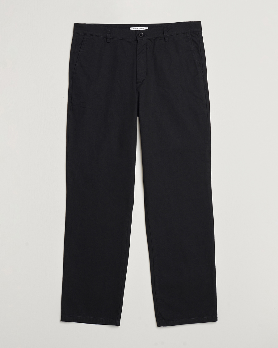 Homme | Pantalons | Samsøe Samsøe | Johnny Cotton Trousers Black