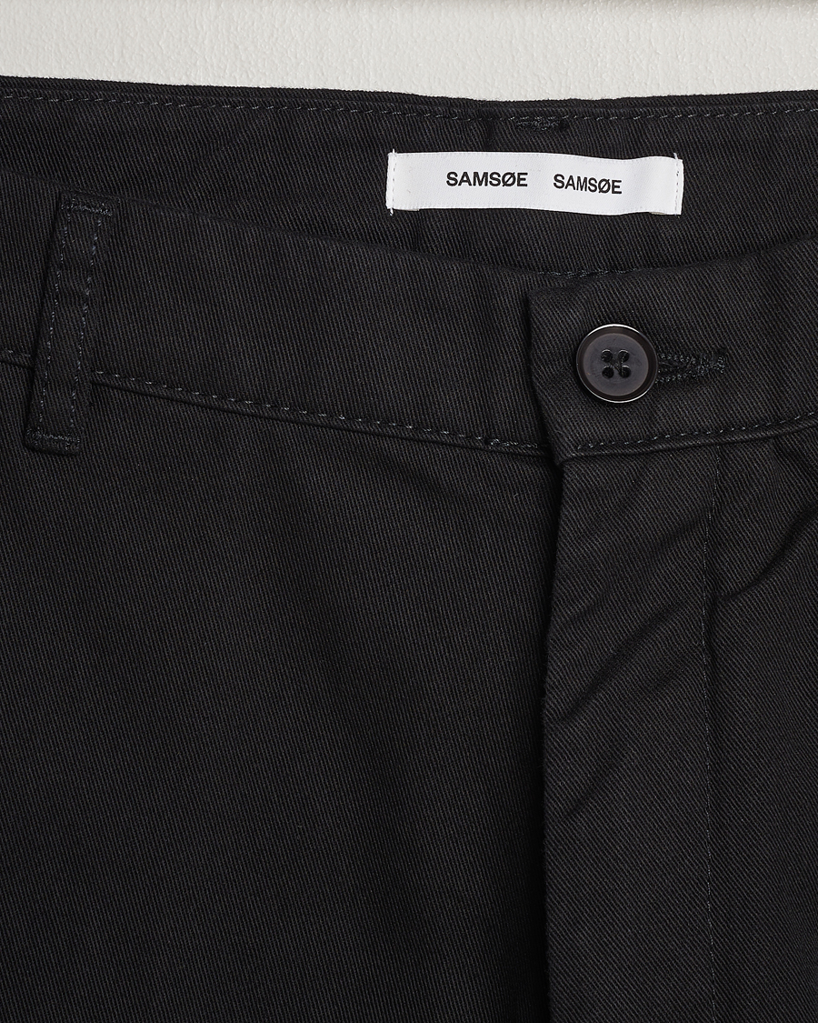 Homme | Pantalons | Samsøe Samsøe | Johnny Cotton Trousers Black