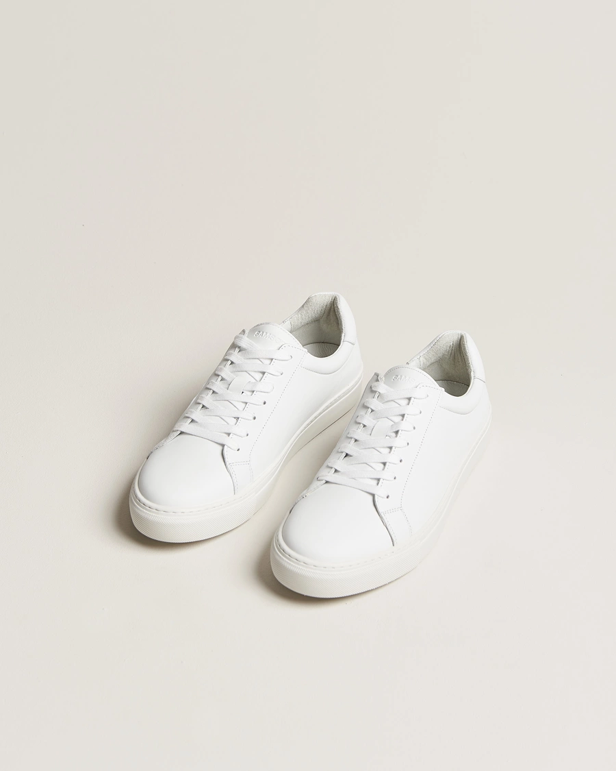 Homme | Baskets Blanches | Samsøe Samsøe | Saharry Leather Sneakers White