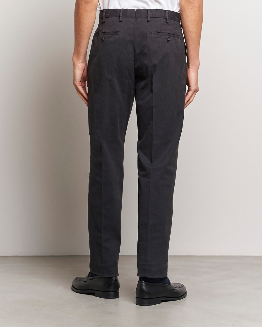 Homme | Pantalons | Incotex | Straight Fit Cotton Chinos Black