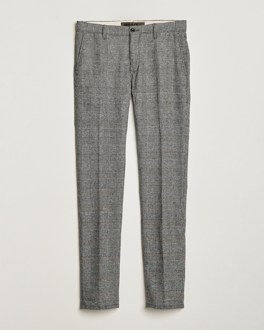 Homme | Pantalons | Incotex | Slim Fit Prince Of Wales Check Pants Grey