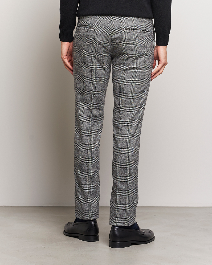 Homme | Pantalons | Incotex | Slim Fit Prince Of Wales Check Pants Grey