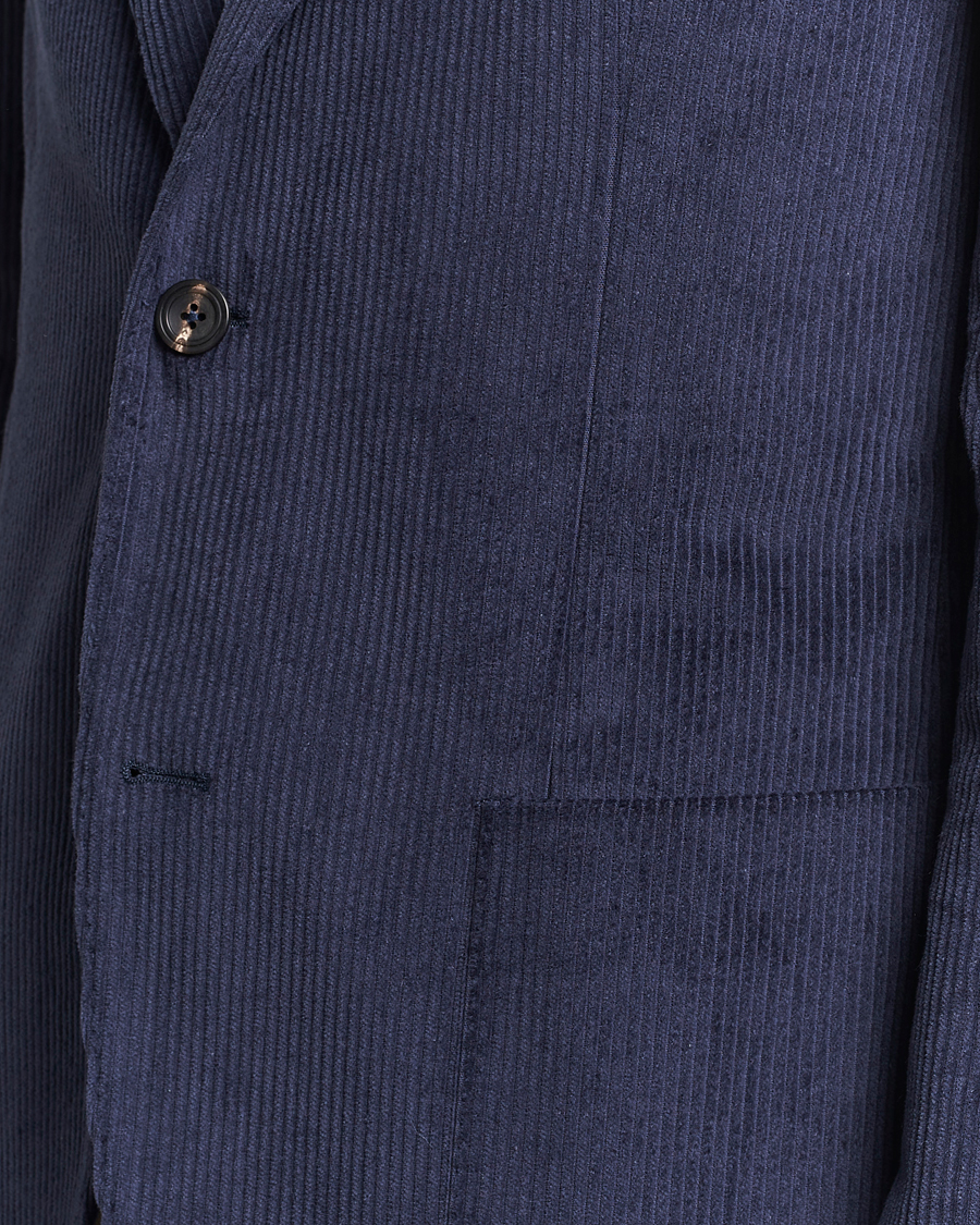 Homme | Blazers | Incotex | Montedoro Unconstructed Corduroy Blazer Navy