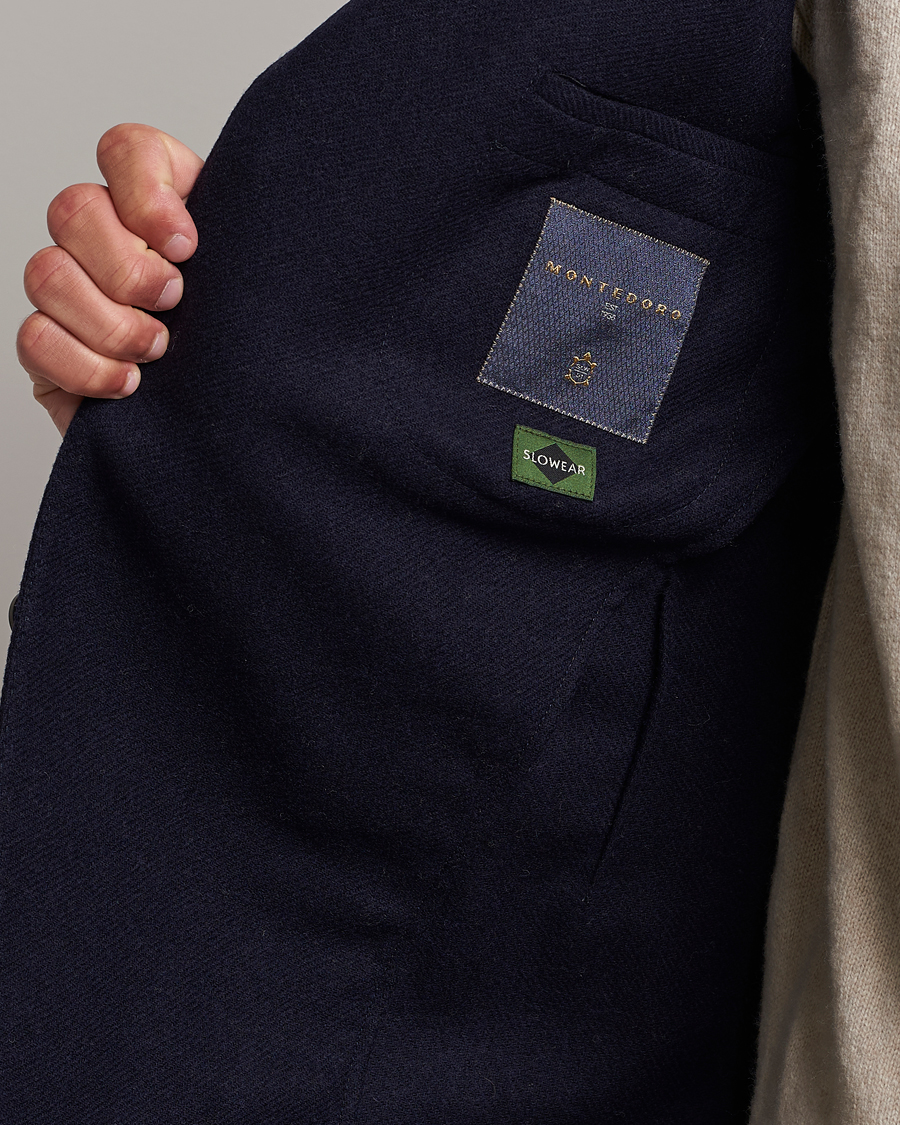 Homme | Blazers | Incotex | Montedoro Unconstructed Wool/Cashmere Blazer Navy