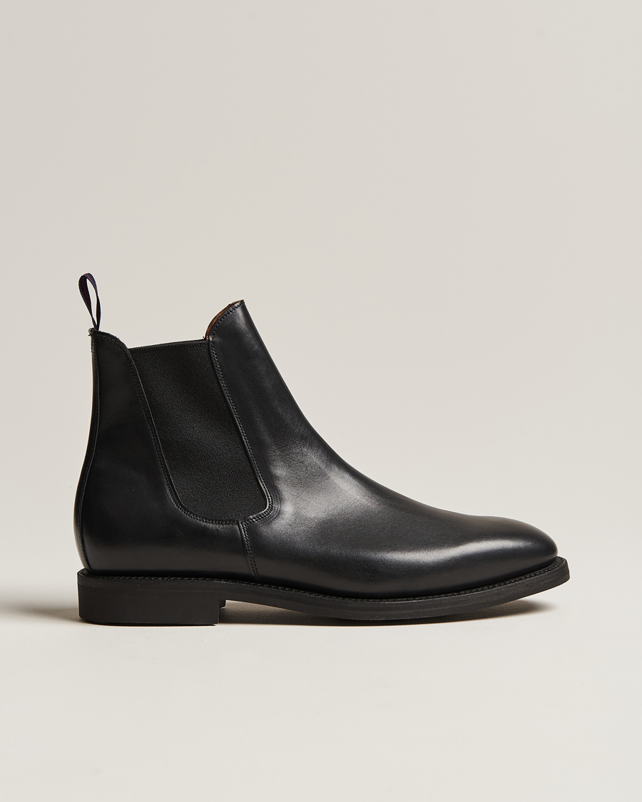 Homme | Sanders Liam Chelsea Boot Black Calf | Sanders | Liam Chelsea Boot Black Calf