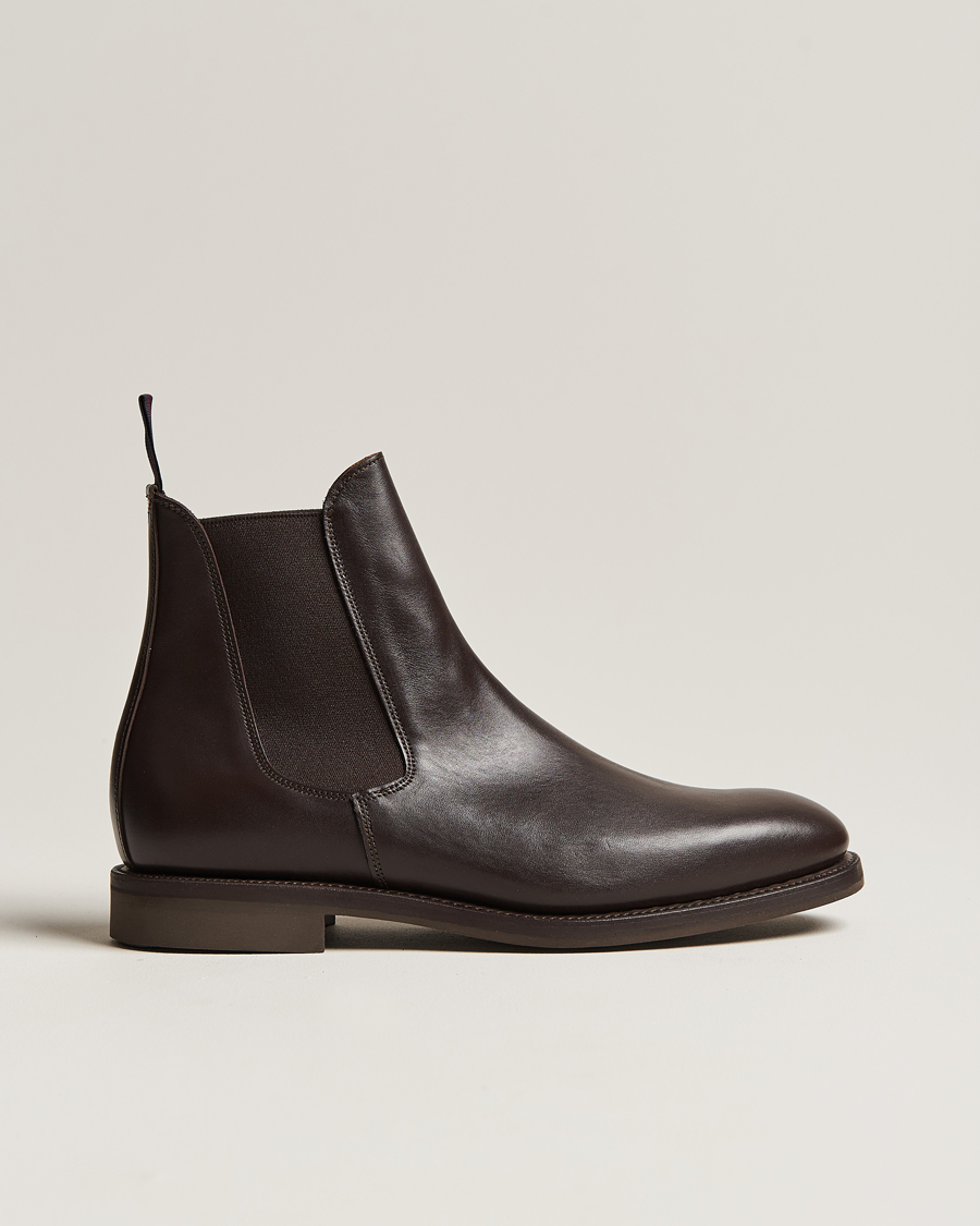 Homme | Sanders Liam Chelsea Boot Dark Brown Calf | Sanders | Liam Chelsea Boot Dark Brown Calf