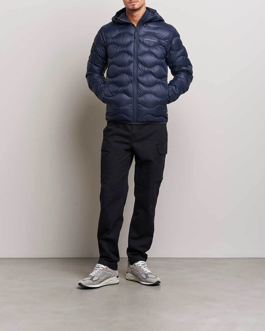 Homme | Manteaux Et Vestes | Peak Performance | Helium Down Hooded Jacket Blue Shadow