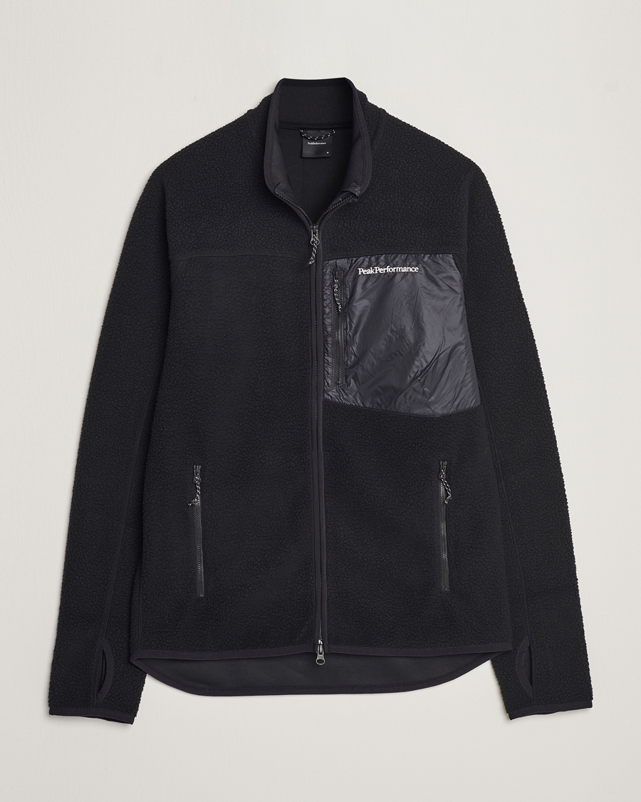 Homme | Pulls Et Tricots | Peak Performance | Pile Full Zip Black