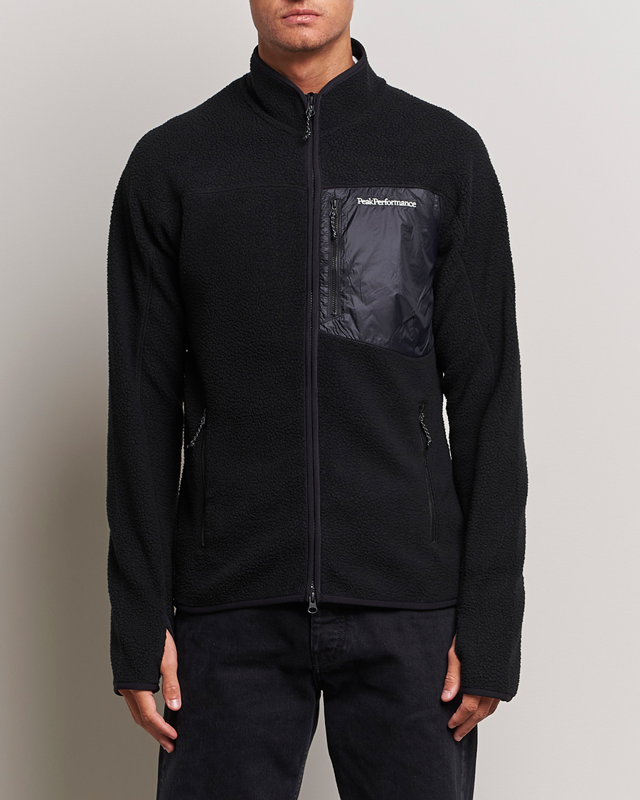 Homme | Pulls Et Tricots | Peak Performance | Pile Full Zip Black